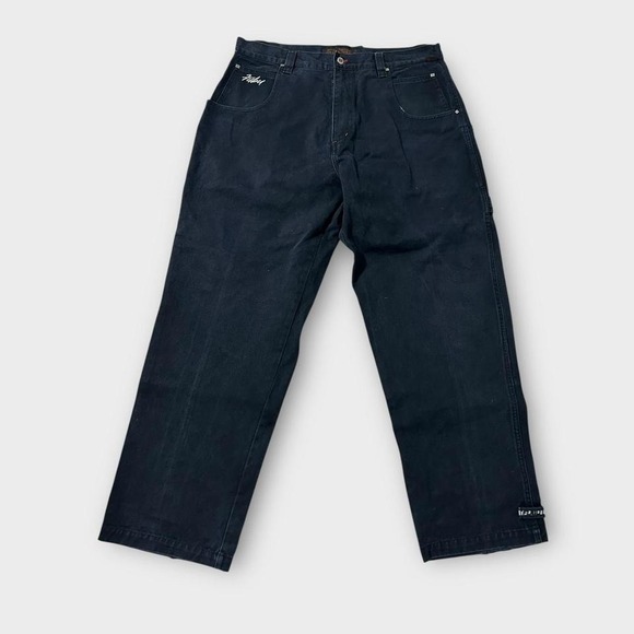Y2K Baggy Fubu Grunge Carpenter Jeans Embroided - Picture 1 of 8